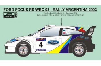 Decal - Ford Focus WRC 03 Rally Argentina 2003